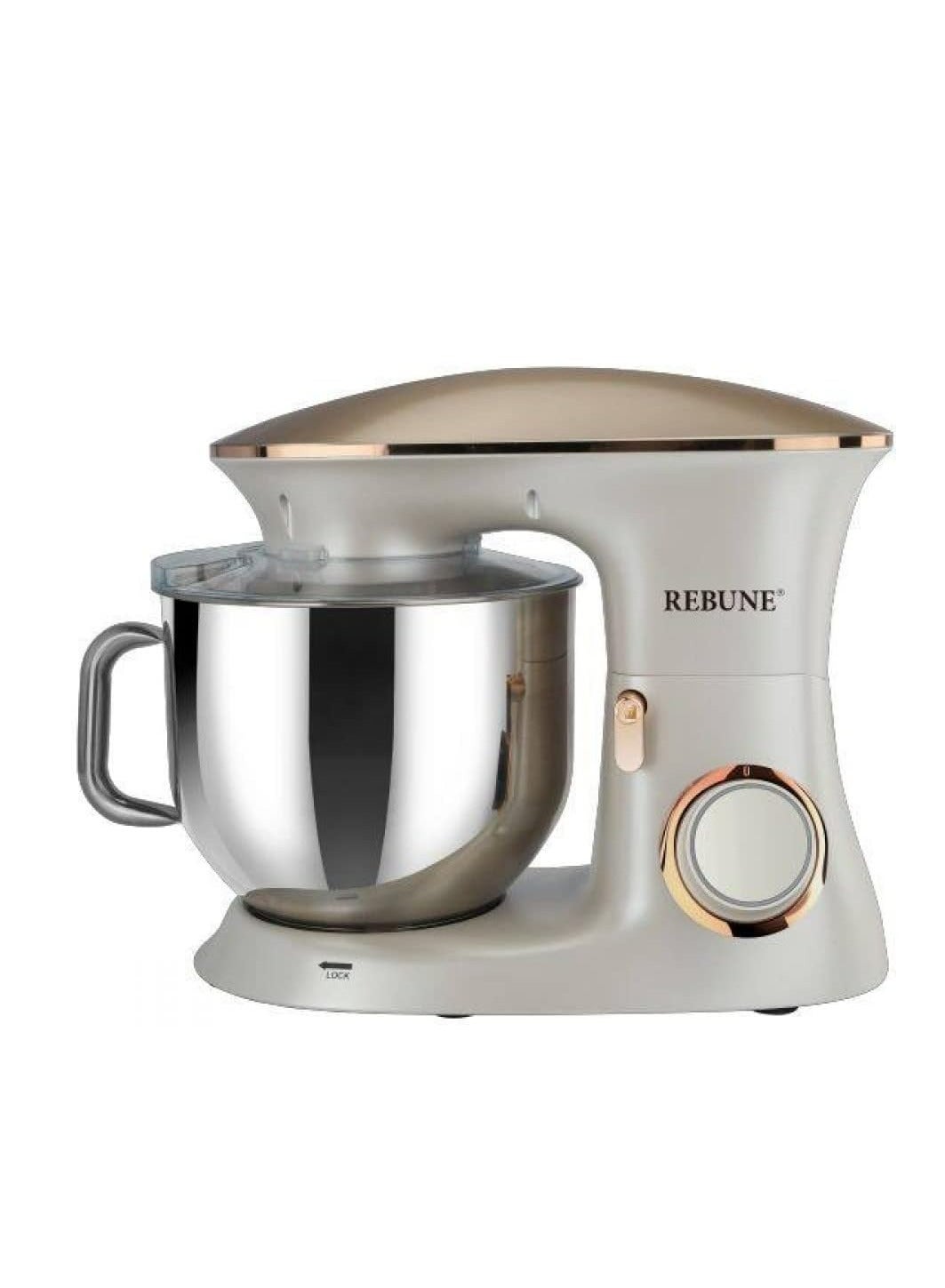 Electric Mixer With 6 Speed Levels Of Whipping, Kneading And Mixing 1100 W RE-2-096W White 