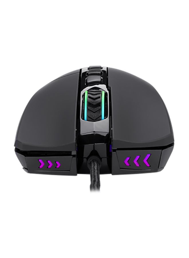 REDRAGON - PLANK M812 RGB Gaming Mouse, Ergonomic Design with textured side grip,16,000 DPI Opitacl Sensor, Mouse with Fire Button, Macro Editing Programmable - Image 1