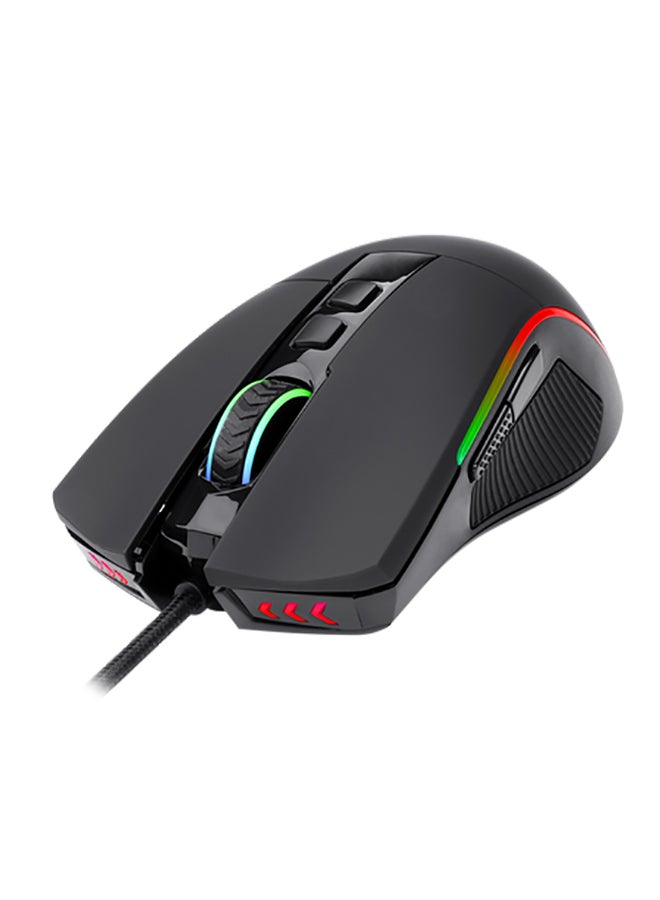 REDRAGON - PLANK M812 RGB Gaming Mouse, Ergonomic Design with textured side grip,16,000 DPI Opitacl Sensor, Mouse with Fire Button, Macro Editing Programmable - Image 1