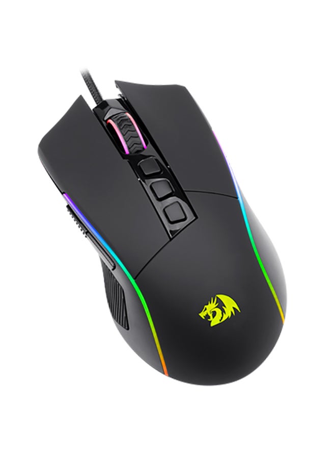REDRAGON - PLANK M812 RGB Gaming Mouse, Ergonomic Design with textured side grip,16,000 DPI Opitacl Sensor, Mouse with Fire Button, Macro Editing Programmable - Image 1