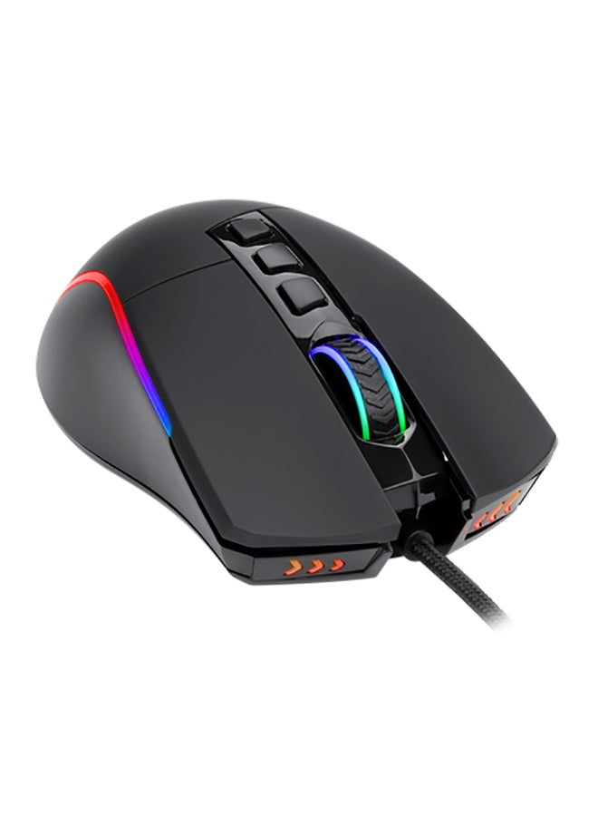 REDRAGON - PLANK M812 RGB Gaming Mouse, Ergonomic Design with textured side grip,16,000 DPI Opitacl Sensor, Mouse with Fire Button, Macro Editing Programmable - Image 1