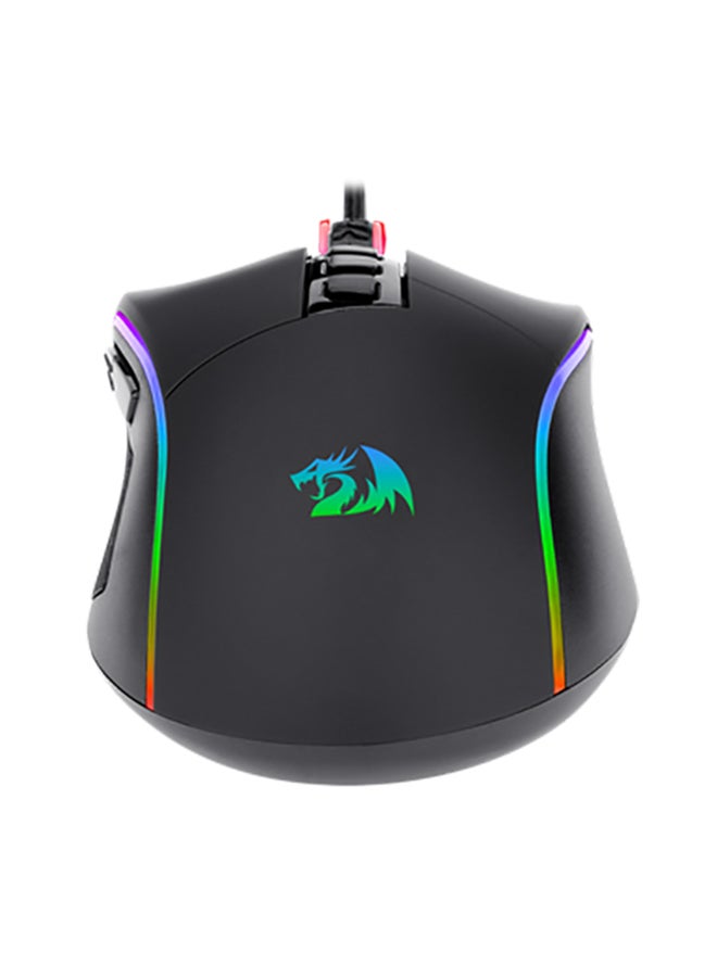REDRAGON - PLANK M812 RGB Gaming Mouse, Ergonomic Design with textured side grip,16,000 DPI Opitacl Sensor, Mouse with Fire Button, Macro Editing Programmable - Image 1