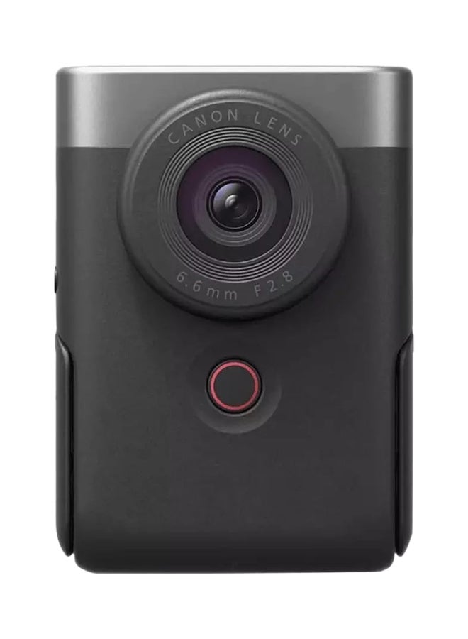 كانون - كاميرا PowerShot V10 المتقدمة لمدونات الفيديو بدقة 20.9 ميجا بيكسل فضية - Image 1