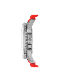 FOSSIL Men's Analog Round Shape Silicone Wrist Watch FS5997 - 42 Mm  - Image 3