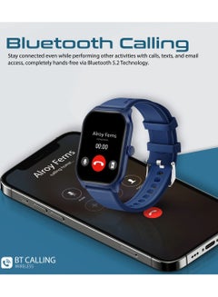 PROMATE Smart Watch, Premium Bluetooth 5.2 Fitness Tracker With 2-Inch TFT Display, 15-Day Battery Life, 123+ Sports Modes, 200 Watch Faces And IP67 Water Resistance For iPhone 14, Galaxy S23, XWatch-B2 Blue  - Image 2