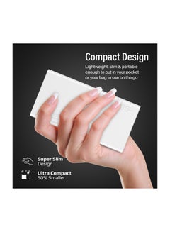 PROMATE 10071 mAh Universal Ultra-Slim iPhone 16 Power Bank, Portable Charger With 10W USB-C, Input/Output Port, Dual USB Ports, LED Screen And Over-Heating Protection For iPhone 16, Galaxy S25, iPad Air - White  - Image 5