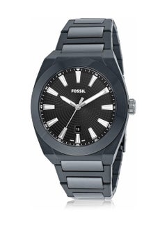 FOSSIL Men's Analog Round Shape Ceramic Wrist Watch CE5027 - 42 Mm  - Image 1