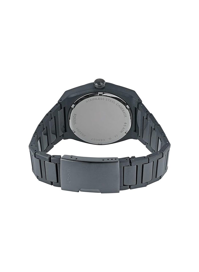 FOSSIL Men's Analog Round Shape Ceramic Wrist Watch CE5027 - 42 Mm  - Image 3
