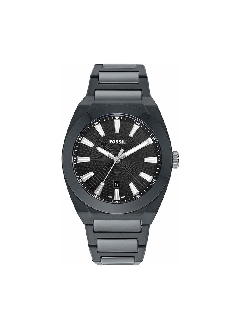 FOSSIL Men's Analog Round Shape Ceramic Wrist Watch CE5027 - 42 Mm  - Image 4
