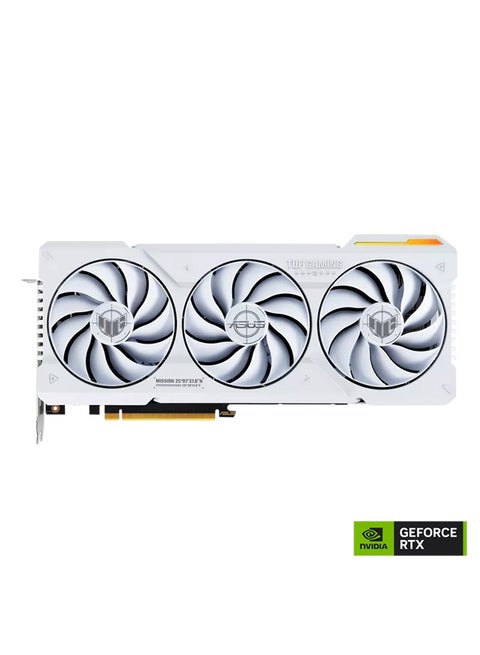 TUF Gaming GeForce RTX 4070 Ti Super OC Edition Graphics Card, 16GB GDDR6X 256-Bit Memory, 8448 CUDA Cores, 21 Gbps Memory Speed, 2640 MHz Boost Clock, PCI Express 4.0, 90YV0KF2-M0NA00 White