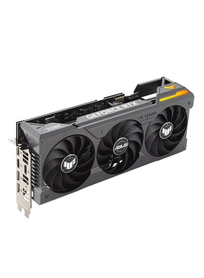 ASUS - TUF Gaming GeForce RTX 4070 Ti Super OC Edition Graphics Card, 16GB GDDR6X 256-Bit Memory, 8448 CUDA Cores, 21 Gbps Memory Speed, 2640 MHz Boost Clock, PCI Express 4.0 | 90YV0KF0-M0NA00 Black - Image 1