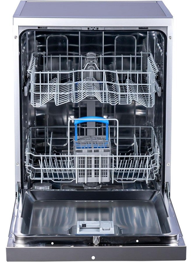 WESTPOINT Dishwasher 15 Place Settings 8 Programs 7 Temperatures 3 Filters Eco Wash Condensation Drying Silver Stainless Steel Led Panel ESMA 5 Stars One Year Warranty New Edition WYS-1523I 15 OZ WYS-1523I Silver - Image 5