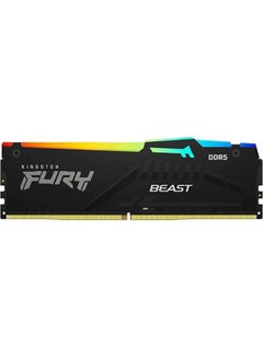 كينغستون Fury Beast 32GB (1x 32 GB Kit) DDR5 Desktop Memory, 6000MT/s Speed, CL36 DIMM C-Latency, Intel XMP 3.0 and AMD EXPO, Infrared Sync Technology, Overclocking Stability, Black  - Image 1