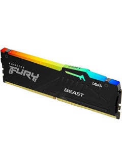 كينغستون Fury Beast 32GB (1x 32 GB Kit) DDR5 Desktop Memory, 6000MT/s Speed, CL36 DIMM C-Latency, Intel XMP 3.0 and AMD EXPO, Infrared Sync Technology, Overclocking Stability, Black  - Image 2