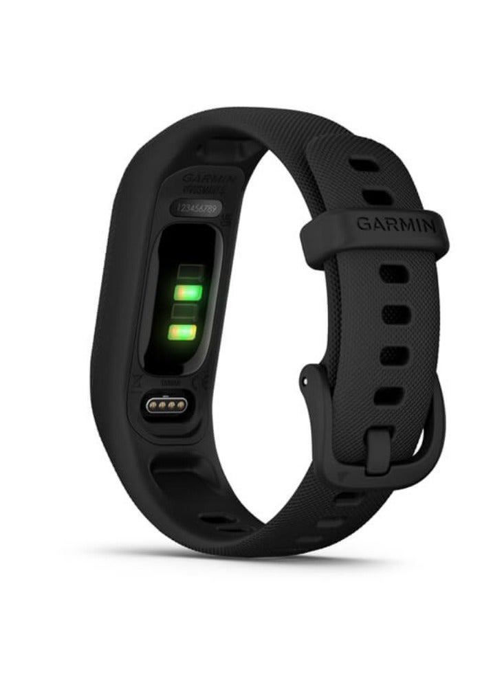 GARMIN - Sports Watch, Health And Fitness Tracker Band Model Vivosmart 5, Size S/M - Black - Image 1