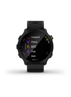 Forerunner 55 - 42MM - Up To 14 Days Battery Life - 1.04"inch Sunlight-Visible Display, Scratch Resistant, Chemically Strengthened Glass, Heart Rate Monitor, All Day Stress Monitor, Advanced GPS and Running Features, Built-in GNSS and Sports App, iOS and Android Compatible Black - pnsku/N70042331V/45/_/1706680829/20ed849a-b563-4d34-8b80-495f567a41a1