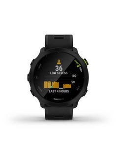 Forerunner 55 - 42MM - Up To 14 Days Battery Life - 1.04"inch Sunlight-Visible Display, Scratch Resistant, Chemically Strengthened Glass, Heart Rate Monitor, All Day Stress Monitor, Advanced GPS and Running Features, Built-in GNSS and Sports App, iOS and Android Compatible Black - pnsku/N70042331V/45/_/1706680832/429e8b0d-12f0-4049-9bfe-0ae03dbc3e98