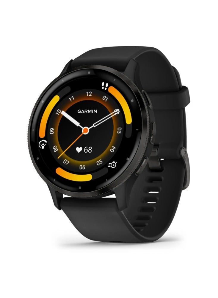 GARMIN - Venu 3, GPS Smart Watch, 45mm Black - Image 1
