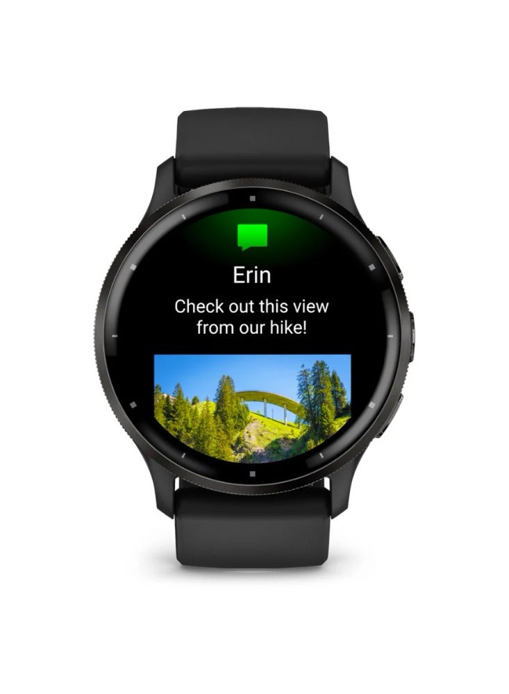 GARMIN - Venu 3, GPS Smart Watch, 45mm Black - Image 1