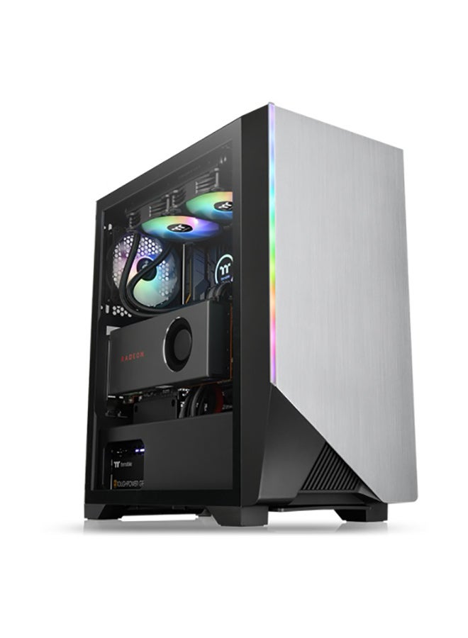 Thermaltake H550 TG ARGB Gaming Case, 120mm ARGB Fan - Black Grey, Black  - Image 1