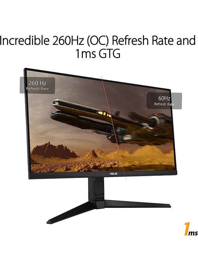 ASUS - TUF Gaming VG27AQML1A 27" QHD IPS Gaming Monitor, 260Hz OC / 1ms, ELMB Sync & Freesync Premium, DisplayHDR 400, 100% sRGB, 2Wx2 Speakers, DP / HDMI / USB 3.2 / PC Audio, Black 90LM05Z0-B07370 Black - Image 1