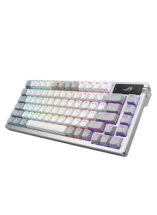ASUS ROG Azoth 75 DIY Custom RGB Gaming Keyboard, OLED Display, Tri-mode Connection, Hot-Swappable ROG NX Snow Switches & Keyboard Stabilizers, ABS Keycaps, ENG-ARAB Layout, 90MP031A-BKCA10  - Image 3