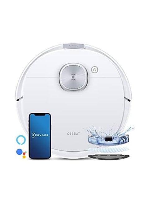 Robot Vacuum Cleaner And Mop, Powerful 3000Pa Suction, Up To 260 Minutes Runtime, dToF Navigation, Multi-Floor Mapping 4300 W DEEBOT N10 PLUS White