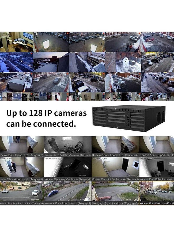 HIKVISION - Network Video Recorder 128 Channel 2-HDMI 16SATA NVR NO HDD Included US Version,Up to 576 Mbps high Incoming Bandwidth ensures IP Cameras can be Connected Advanced Streaming Technology Black - Image 1
