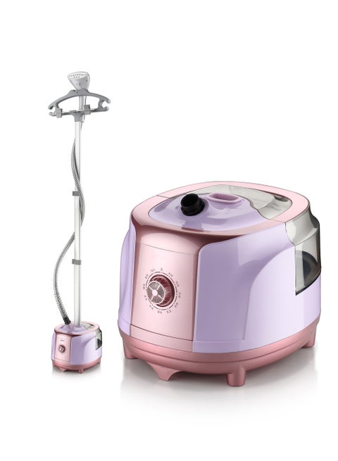 Steamer for Clothes, Powerful Standing Garment Steamer,2.3 Liter Water Tank For 70 Mins Continuous Steaming,38sec Fast Heat-up, Perfect for Commercial & Household 2.3 L 1950 W GSM 6013 Multicolour