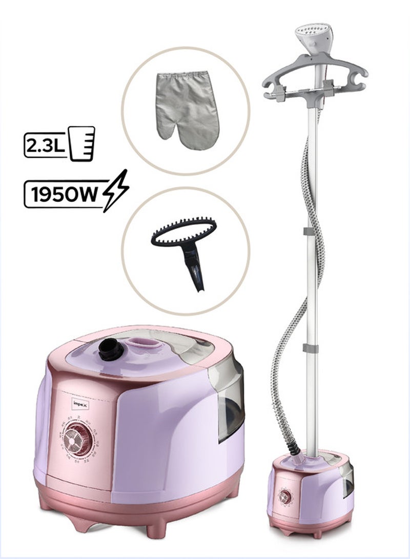Impex Steamer for Clothes, Iron Cloths, Powerful Standing Garment Steamer,2.3 Liter Water Tank For 70 Mins Continuous Steaming,38sec Fast Heat-up, Perfect for Commercial & Household 2.3 L 1950 W GSM 6013 Multicolour - Image 1