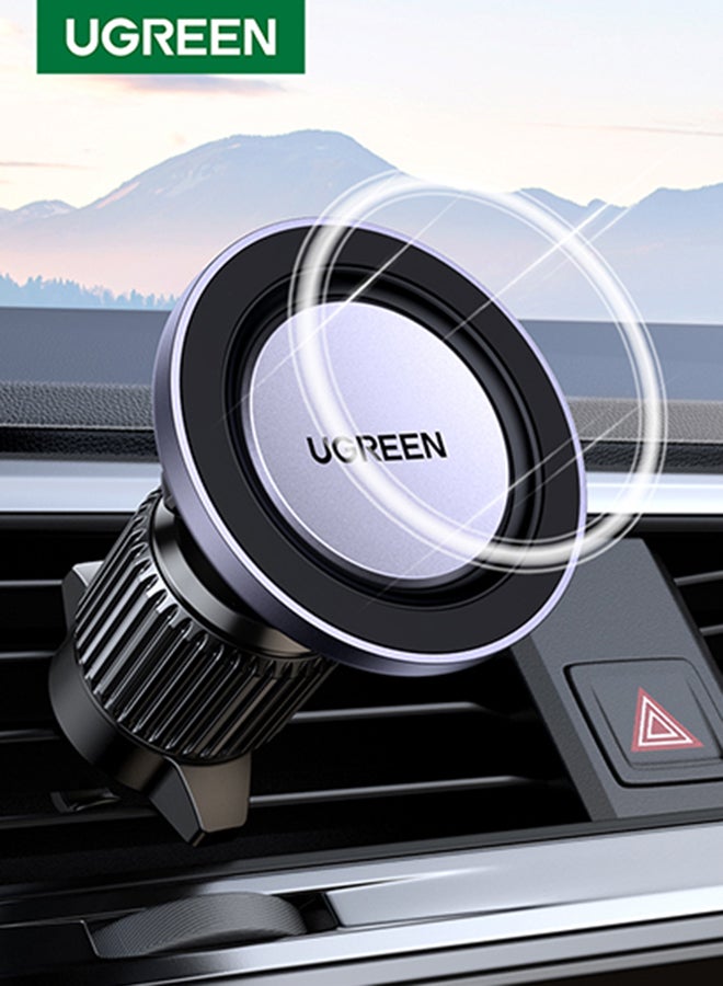 Ugreen MagSafe Car Mount Magnetic Car Phone Holder For Air Vent Phone Holder For Car Magnetic Car Phone Mount Magsafe Mobile Holder, Directly For iPhone 13/14/15/16 Series, Fit For Galaxy S24, Xiaomi etc Metallic Grey 