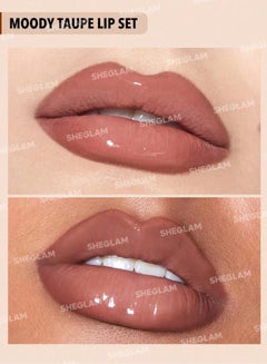 SHEGLAM Soft 90's Glam Lip Liner And Lip Duo Set Moody Taupe  - Image 2