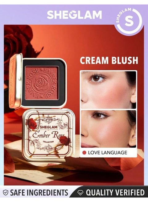 Ember Rose Eternal Flame Cream Blush Love Language