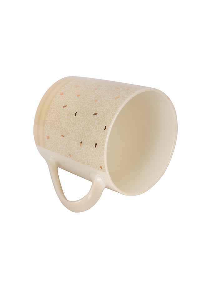 Royalford Royalford 414ml New Bone Mug RF12287 Perfect for Hot and Cold Drinks Food-Grade, Non-Toxic and Safe to Use Stylish, Durable and Long-Lasting Design, Modern Print, Suitable for Gifting Beige  - Image 4