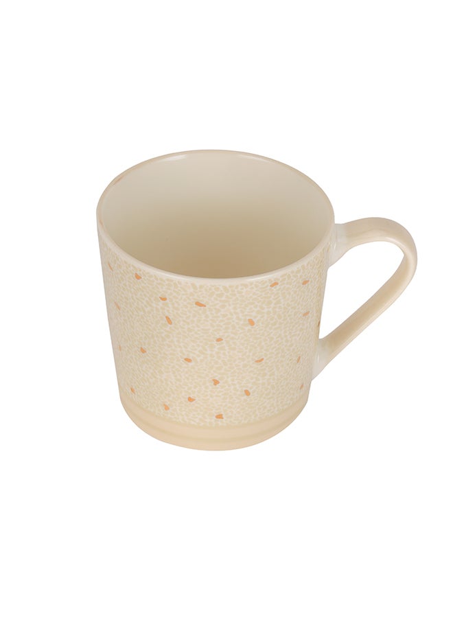 Royalford Royalford 414ml New Bone Mug RF12287 Perfect for Hot and Cold Drinks Food-Grade, Non-Toxic and Safe to Use Stylish, Durable and Long-Lasting Design, Modern Print, Suitable for Gifting Beige  - Image 3