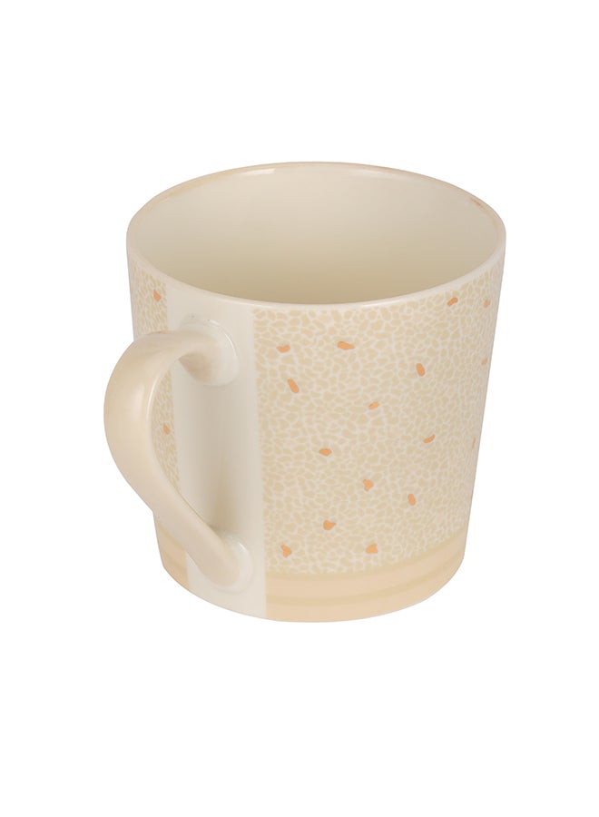 Royalford Royalford 414ml New Bone Mug RF12287 Perfect for Hot and Cold Drinks Food-Grade, Non-Toxic and Safe to Use Stylish, Durable and Long-Lasting Design, Modern Print, Suitable for Gifting Beige  - Image 5
