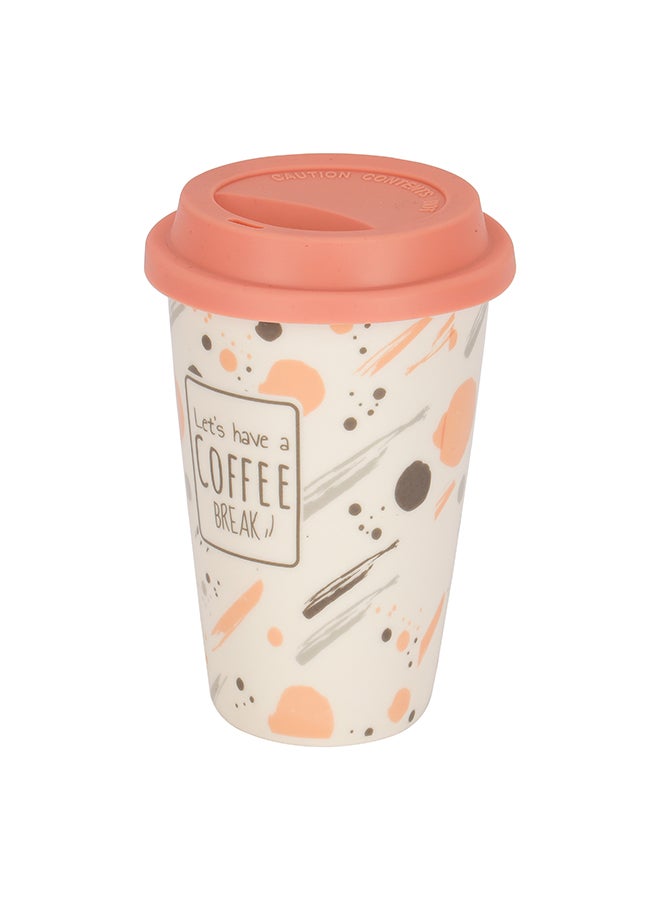 Royalford - Royalford Coffee Mugs with handle RF12297 Coffee Cups Teacups Bone China Perfect for Cappuccino,Tea,Latte,Espresso,Hot Beverage,Wine,Microwave Safe (385ml) Multicolor - Image 1