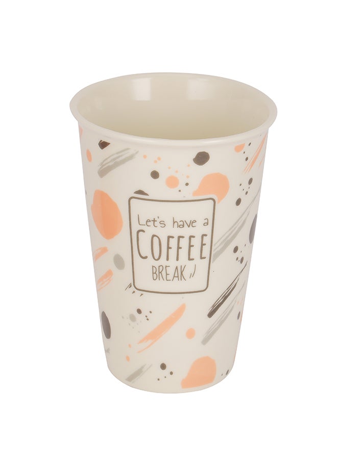 Royalford - Royalford Coffee Mugs with handle RF12297 Coffee Cups Teacups Bone China Perfect for Cappuccino,Tea,Latte,Espresso,Hot Beverage,Wine,Microwave Safe (385ml) Multicolor - Image 1