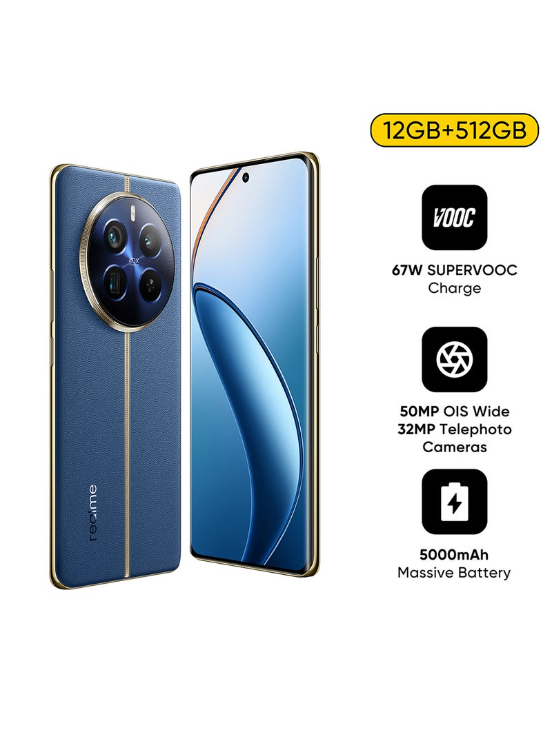 realme - 12 Pro 5G Dual SIM Submarine Blue 12GB RAM 512GB  - Middle East Version - Image 1