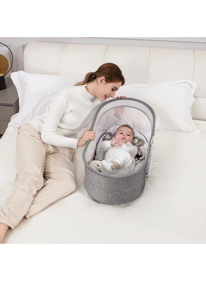 Mastela 4 In 1 Electric Baby Bed With Touch Control Panel, Bluetooth, 3 Swing Speeds  - Image 3