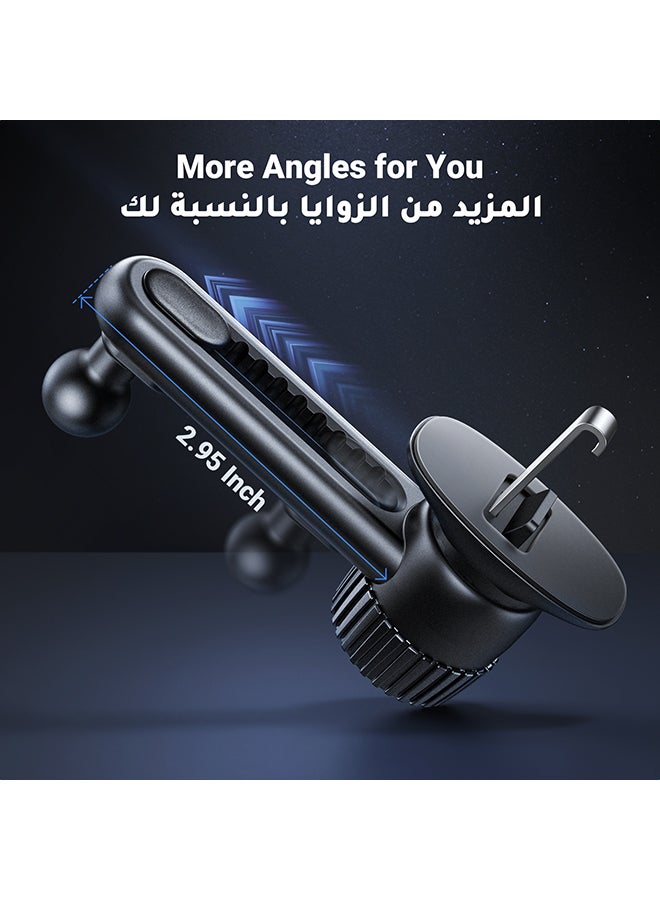 حامل هاتف السيارة Magsafe، لا يحجب فتحة التهوية أبدًا: 2024 حامل هاتف السيارة فائق الثبات من الجيل الثالث المحدث لتنفيس الهواء، حامل هاتف مغناطيسي للسيارة قابل للدوران مناسب لهاتف آيفون 15/14/13 جالاكسي S24 S23 S22 أسود - pnsku/N70043176V/45/_/1712550806/4dce78cd-1637-46e2-a22e-ef9d25aefe2a