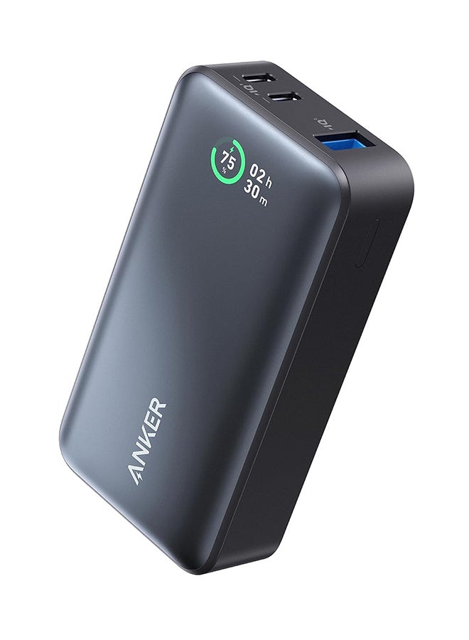 Anker - 10000 mAh 533 Power Bank PowerCore IQ 3.0 Portable Charger With PD 30W Black - Image 1