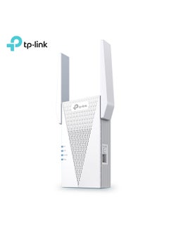 TP-LINK RE715X Range Extender, Dual-Band, Wi-Fi 6, Speed Up to 3.00 Gbps, Coverage Up to 30 m2, Up to 32 Users | White  - Image 1