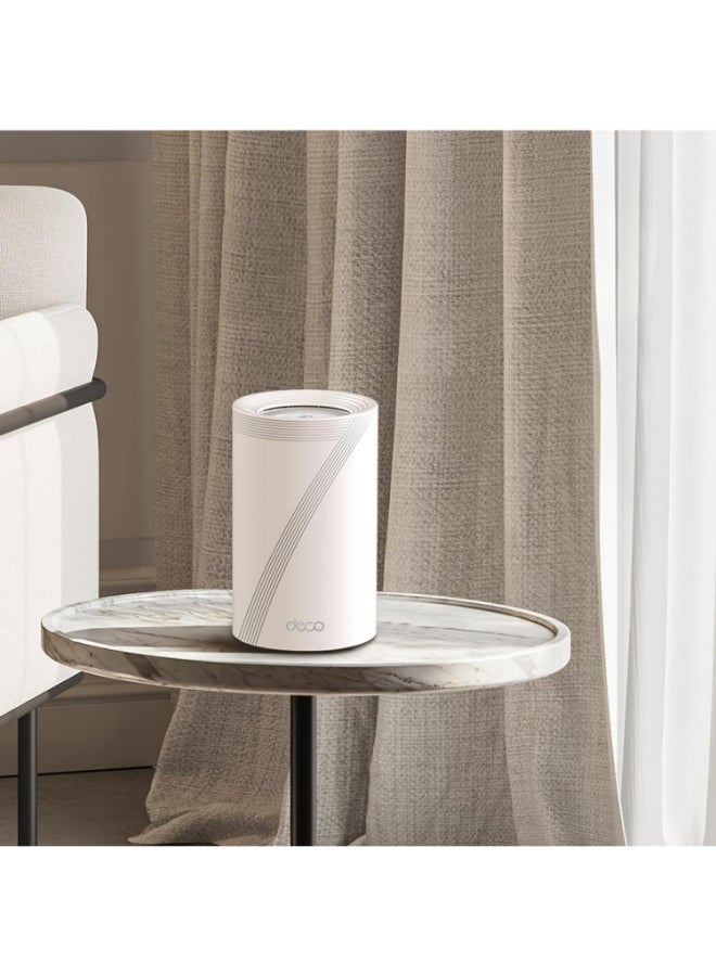 TP-LINK Deco BE65(3-pack)--TP-LINK Deco Whole Home Mesh Wi-Fi 7 System, Dual-Band, Wi-Fi 7, Speed Up to 9.3 Gbps, Coverage Up to 600 m2, Up to 150 Users, 3 Pack White  - Image 4