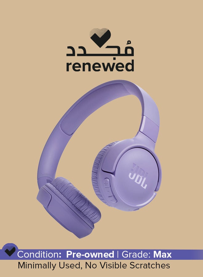 JBL Renewed -  520Bt Wireless On-Ear Headphones Purple - Image 1