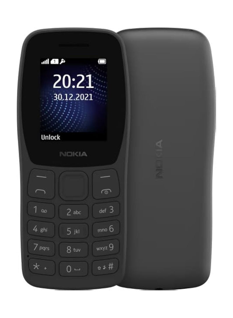 NOKIA - Mobile 105  Dual Sim Charcoal - Image 1