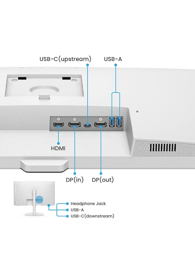 Gw3290Qt 31.5-Inch(80Cm) IPS Qhd 75Hz Monitor-Height Adjust,99% Srgb,Eye Safe Certified,Brightness Intelligence,Noise Filter Speakers,USB-C(Pd 65W),Hdmi,Dp,USB Hub,Coding Mode White