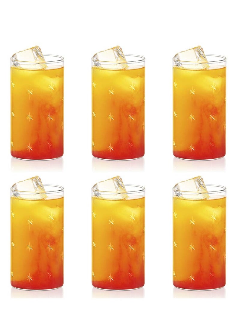 BOROSIL Galaxy Glass Set of 6 Large 350 ML Clear  - Image 3