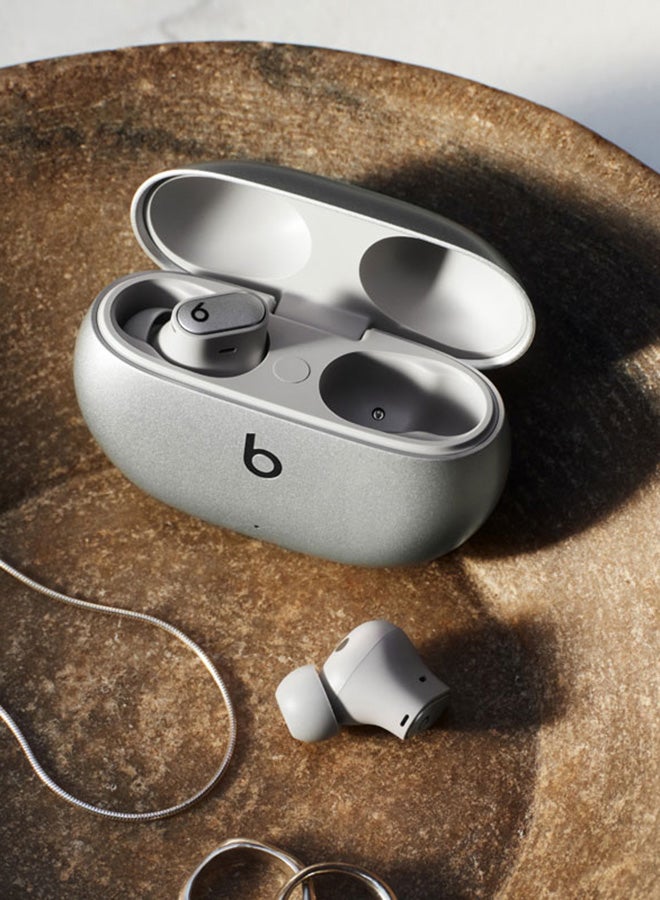 beats - Studio Buds Plus True Wireless Noise Cancelling Earbuds Cosmic Silver - Image 1