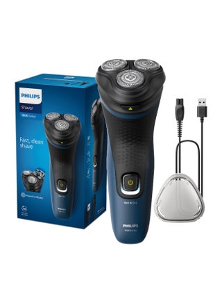ماكينة الحلاقة S1151/00 من Philips | للاستخدام الرطب والجاف | حلاقة سريعة ومريحة بشفرات ComfortCut | رؤوس مستديرة ثلاثية الأبعاد، فتح بلمسة واحدة | 40 دقيقة من الاستخدام اللاسلكي، مع غطاء الحماية - pnsku/N70043375V/45/_/1728026535/70f59969-7db4-4317-ae9c-c86883ec0eaf